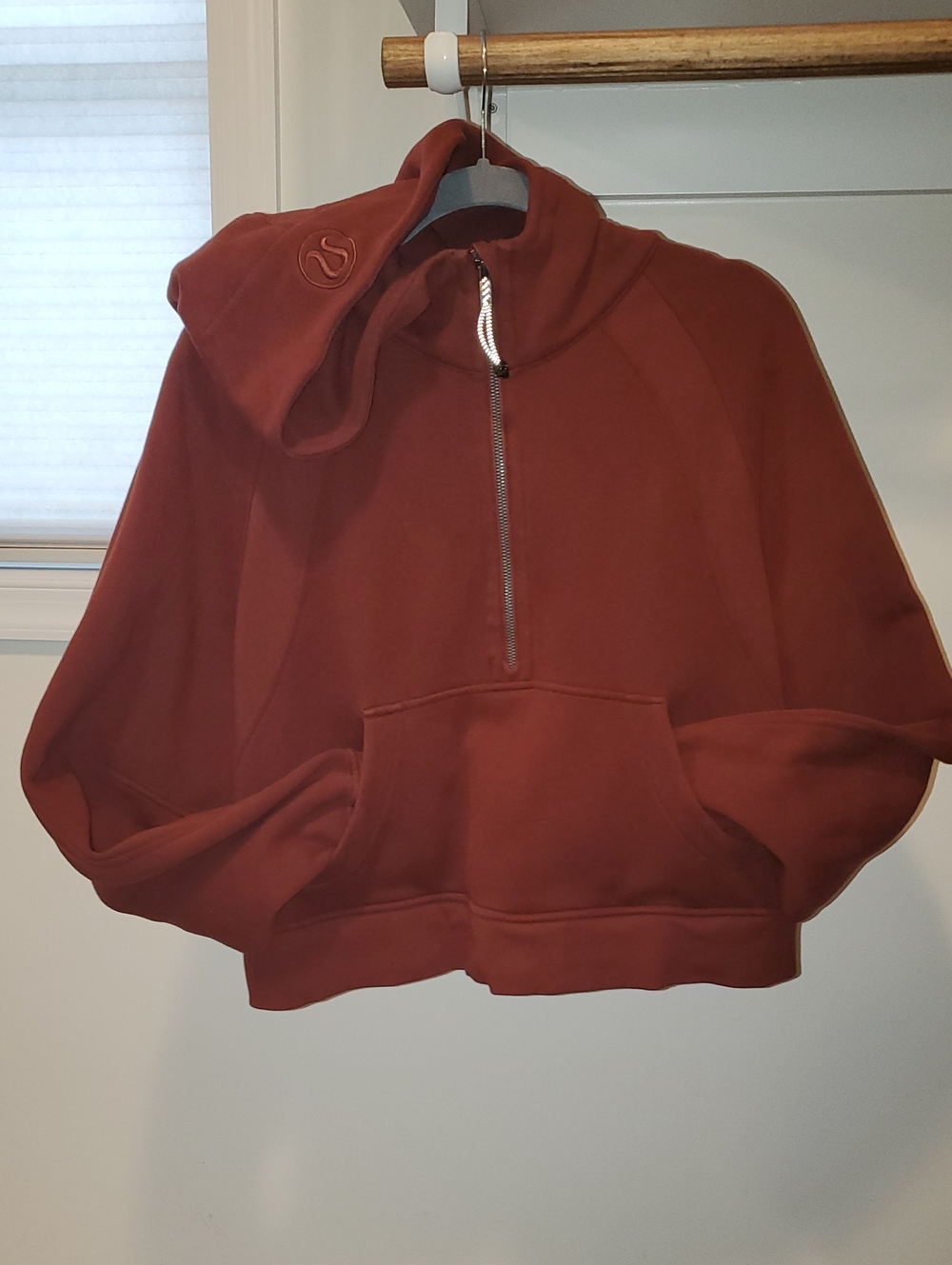 Lululemon Scuba Oversized Half Zip Hoodie in Spiced Chai Sz M/L Medium Large